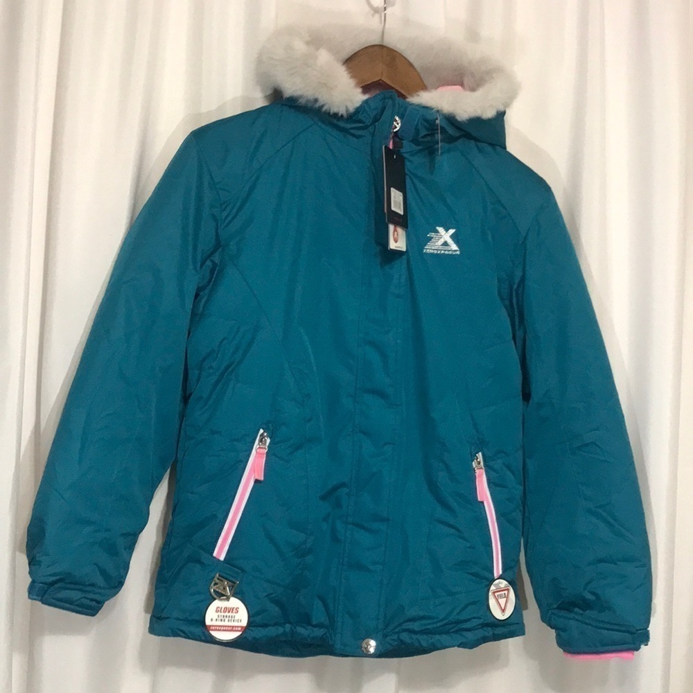 Zeroxposur Girls Snowboard Blue Winter Coat Sz 14/16